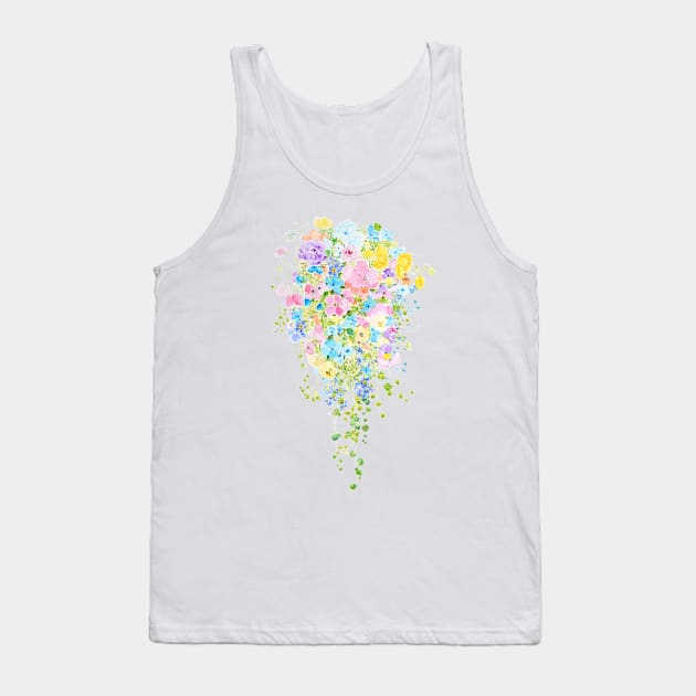 pink and blue bridal bouquet Tank Top by colorandcolor